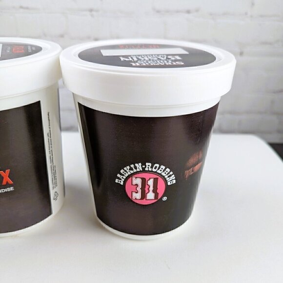 Set of 4 Stranger Things Season 3 Plastic Ice Cream Containers - Picture 8 of 12